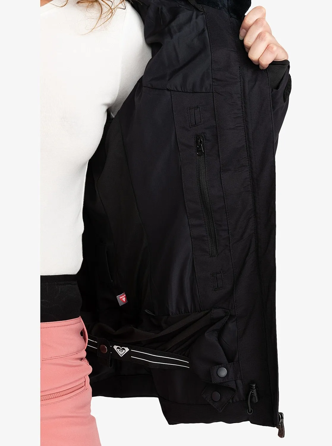 jacket Roxy Snowstorm - KVJ0/True Black - women´s