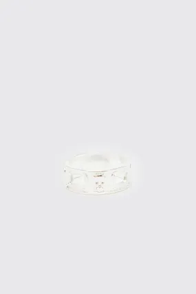 Skull Cut Out Detail Ring | boohooMAN UK